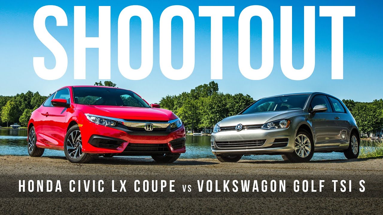 Shootout: Honda Civic LX Coupe vs. Volkswagen Golf TSI S 2-door for affordable sporty compact sup&hellip;