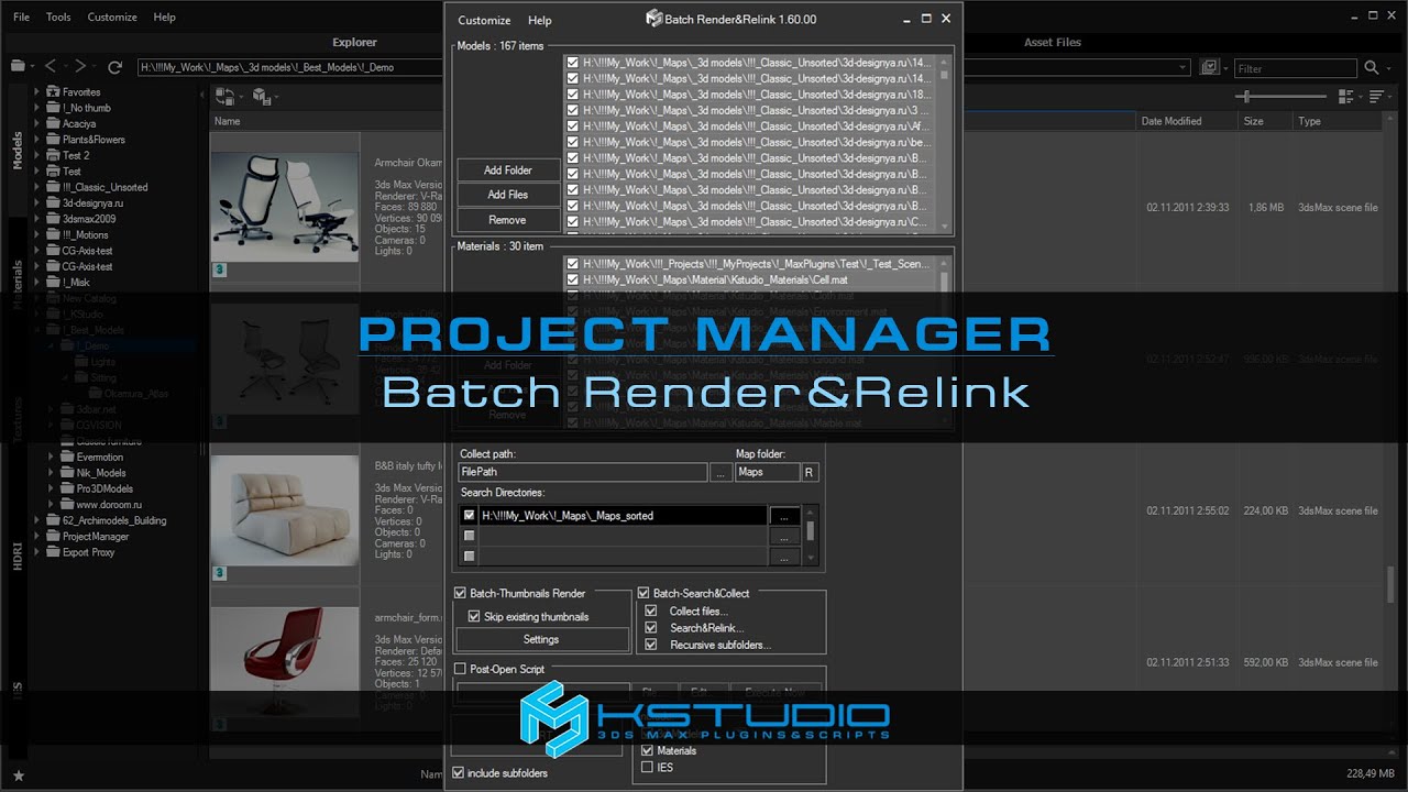 Project Manager.Review the Batch Render Relink.