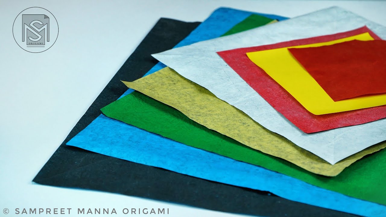 Make your own Origami Papers | Double Tissue, Triple tissue, Tissue Foil | Sampreet Manna Origami |