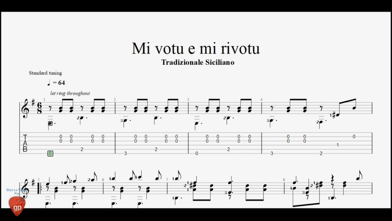 Mi Votu E Mi Rivotu - Guitar Pro Tab