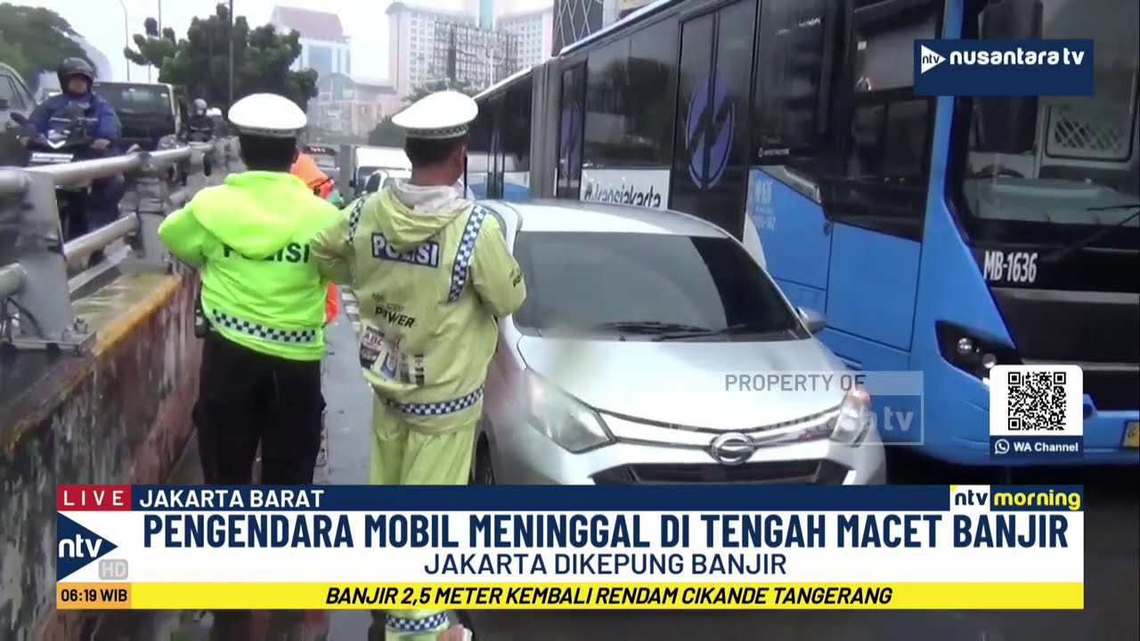 Heboh! Pengendara Mobil Ditemukan Meninggal Saat Terjebak Macet & Banjir di Grogol | NTV MORNING