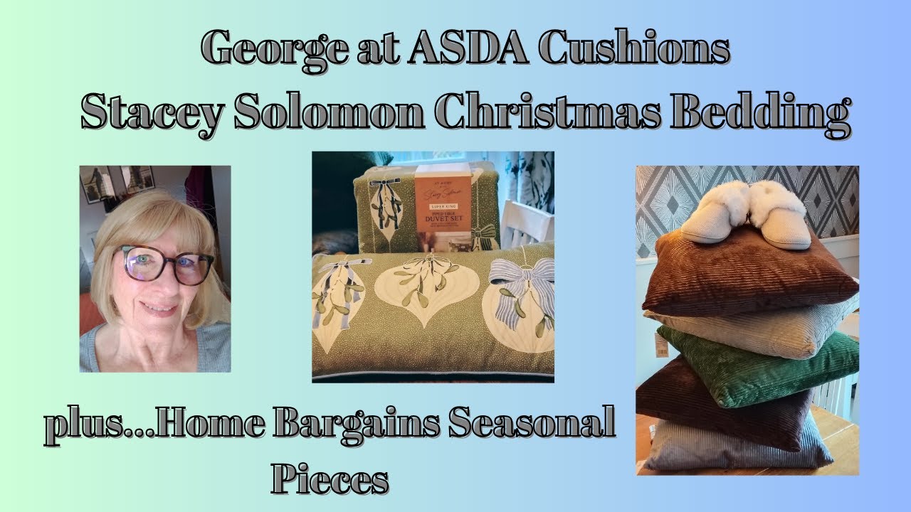 Подушки George в ASDA, рождественское постельное белье Stacey Solomon и сезонные товары Home Barg...