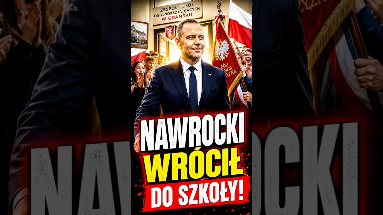 Shock! Karol Nawrocki enters his former school! #shock #news #shorts