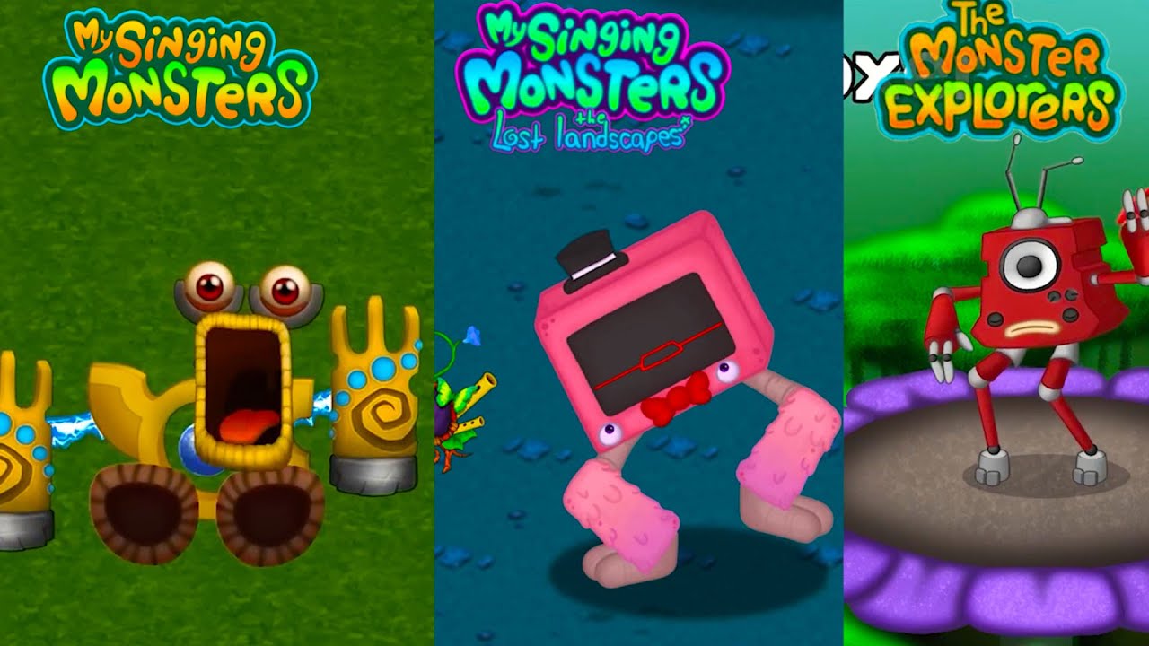 My Singing Monsters Vs The Lost Landscapes Vs The Monster Exolorers | Redesign Comparisons