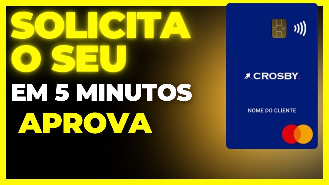 💳CART&Atilde;O DE CR&Eacute;DITO MASTERCARD CROSBY APROVA&Ccedil;&Atilde;O IMEDIATA por clube radio news