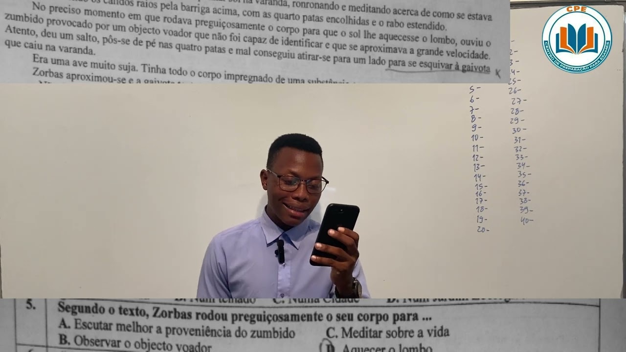 Resolução completa do exame de Português do ICS 2023
