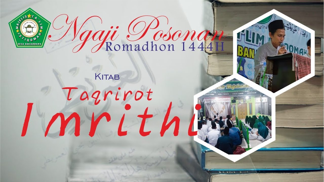 Ngaji Kitab Taqrirot Imrithi (Hal 4 : باب الكلام)