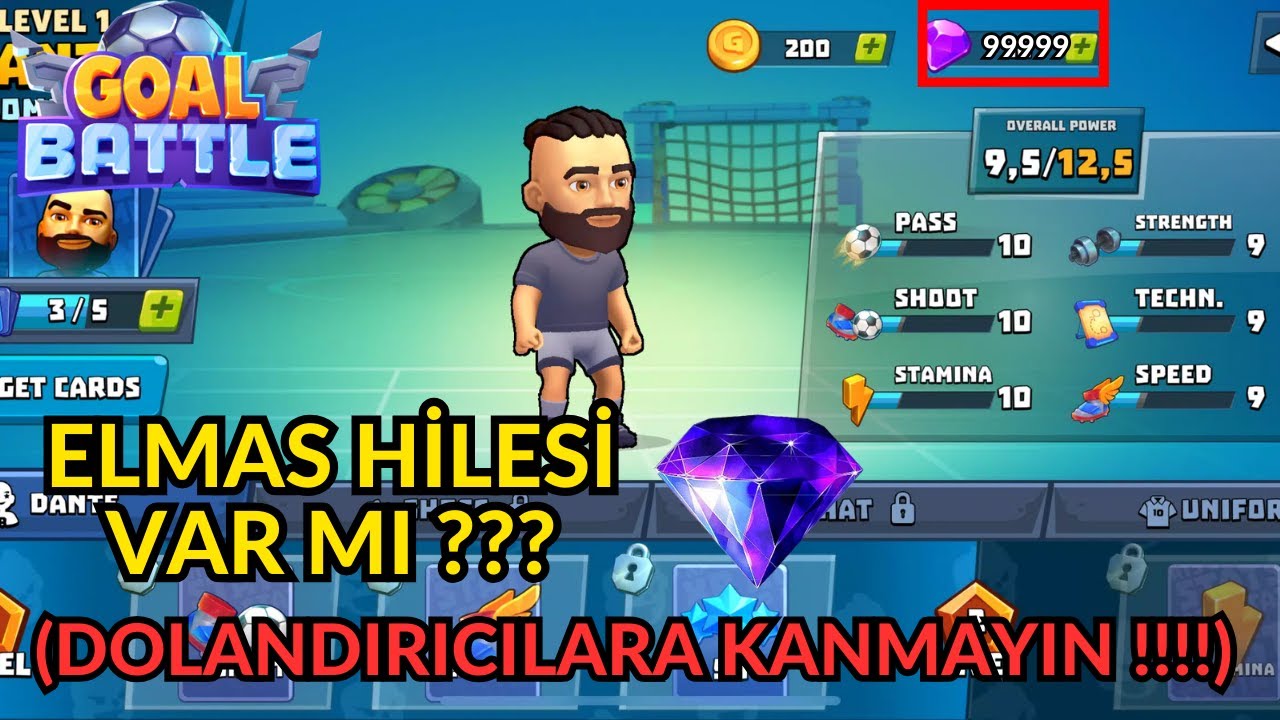 Goal Battle / Elmas Hilesi ??? (Dolandırıcılara Dikkat) !!!! #goalbattle
