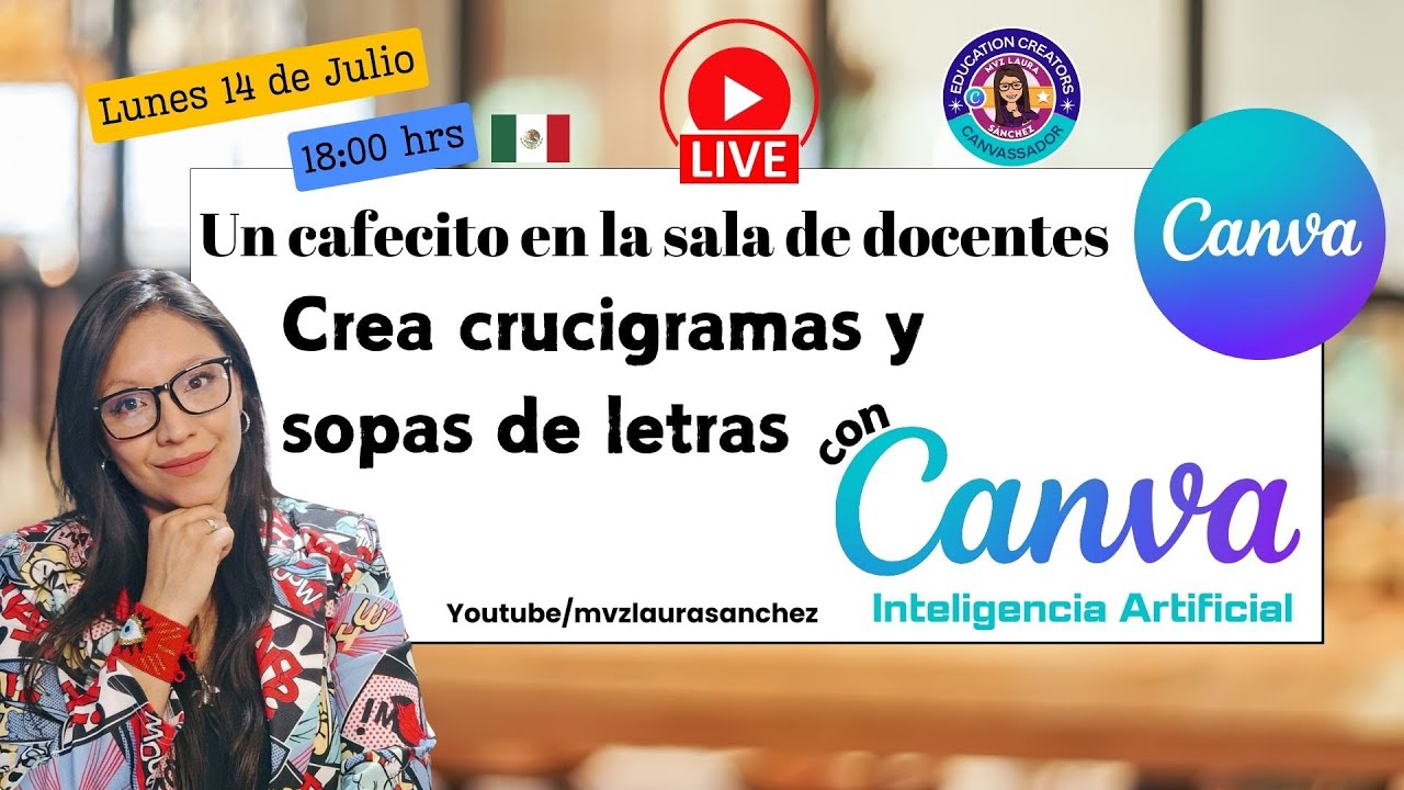 ¡Crea sopas de letras y crucigramas en Canva! @canva @mvzlaurasanchez