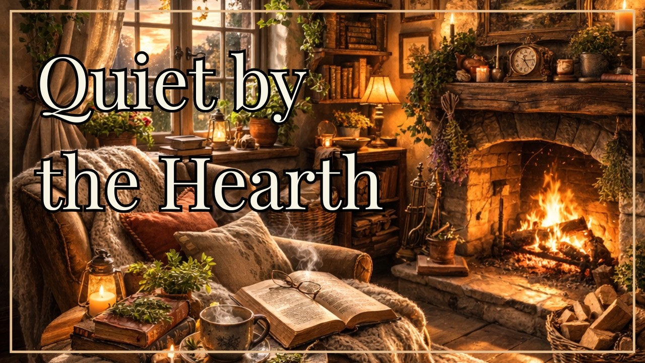 ✨ A Quiet Evening by the Hearth | Cozy Fireplace Ambience for Rest, Reading & Reflection