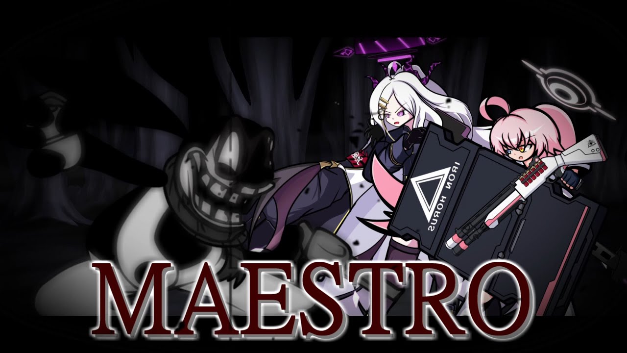 【FNF】Maestro but Oswald and Hoshino(Battle)＆Hina sings it【Blue Archive / ブルアカ】