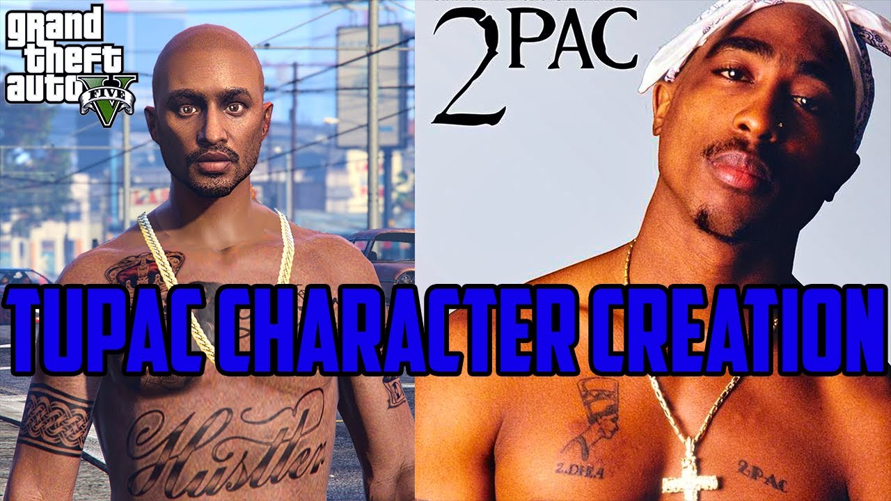 TUPAC SHAKUR👈🏽R.I.P. | GTA 5 ONLINE | CHARACTER CREATION | TUTORIAL: HOW TO LOOK LIKE 2PAC IN GTA 5?