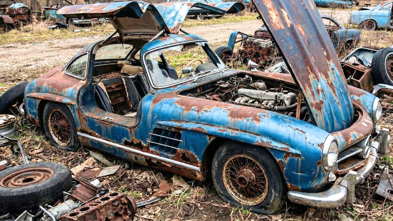 ASMR CAR RESTORATION! FORGOTTEN MERCEDES-BENZ 300 SL GULLWING RESTORED FROM RUINS TO LIKE-NEW