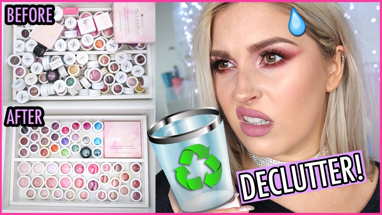 Brows, Mascaras, Glitter, Pigments & Colourpop! 🔪 ORGANIZE AND DECLUTTER MY MAKEUP COLLECTION! 😏