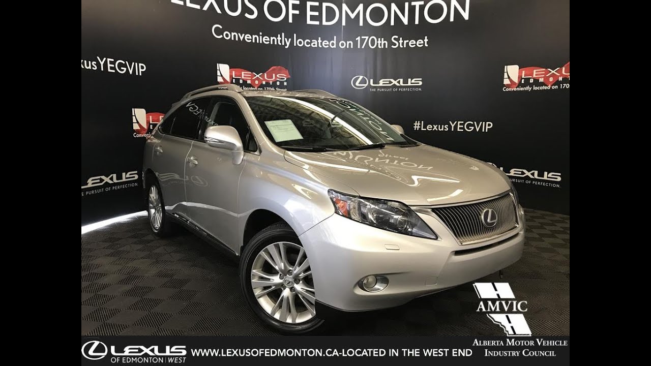 Used Silver 2010 Lexus RX 450h Touring Package Review - Calgary, Alberta