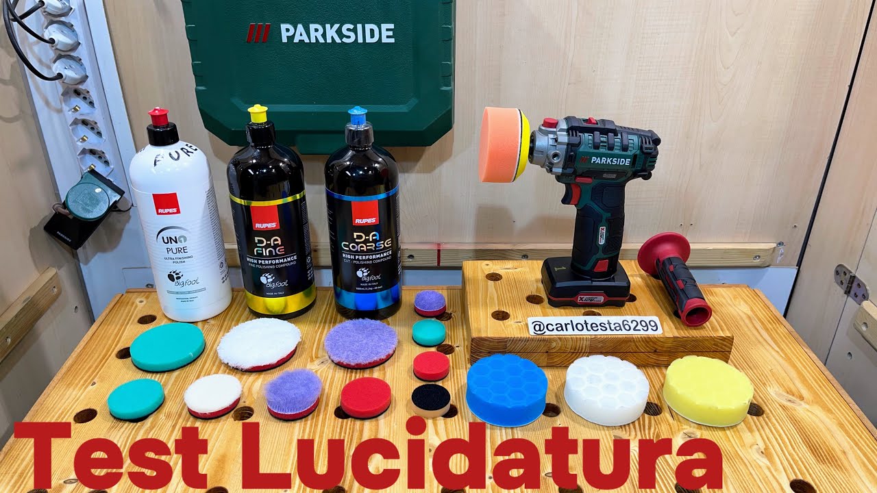 Parkside lucidatrice ricaricabile 12v recensione tutorial Rechargeable polisher 12v tutorial review