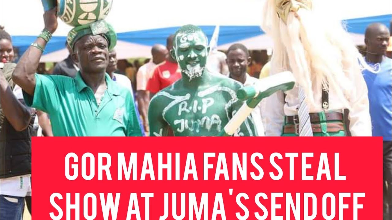 Gor Mahia fans steal show during Isaac Juma's send off. #isaac #juma