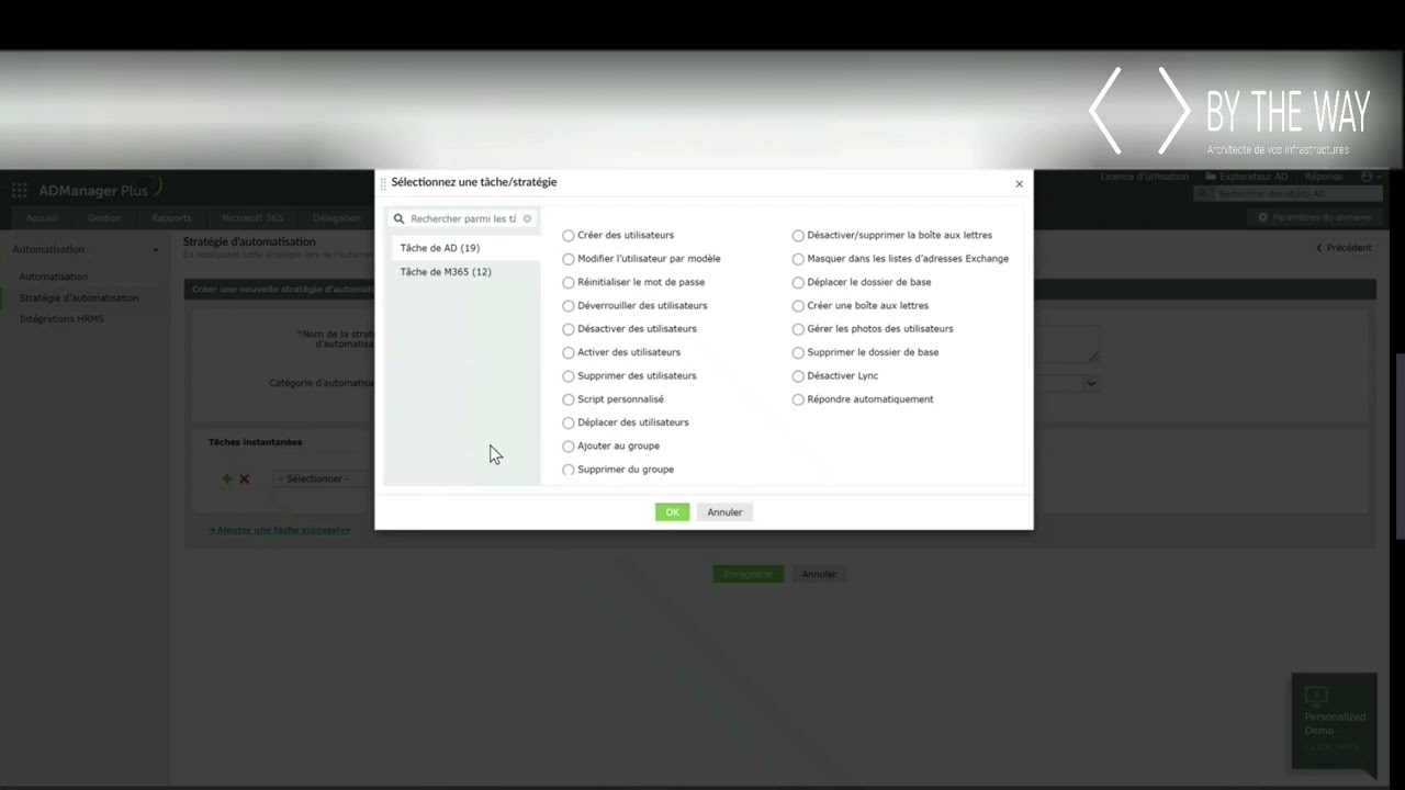 [tuto BTW] AD Manager Plus de Manage Engine : les tâches automatiques