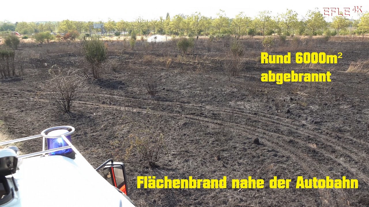 Rund 6000m&sup2; Fl&auml;chenbrand an Neuer Messe Leipzig/Feuer breitet sich zur Autobahn hin aus [22.09.2020]