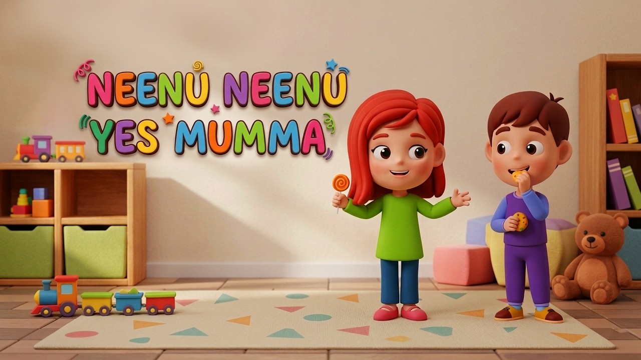 Neenu Neenu.. Yes Mumma | Funny Nursery Rhyme for Kids 🎵