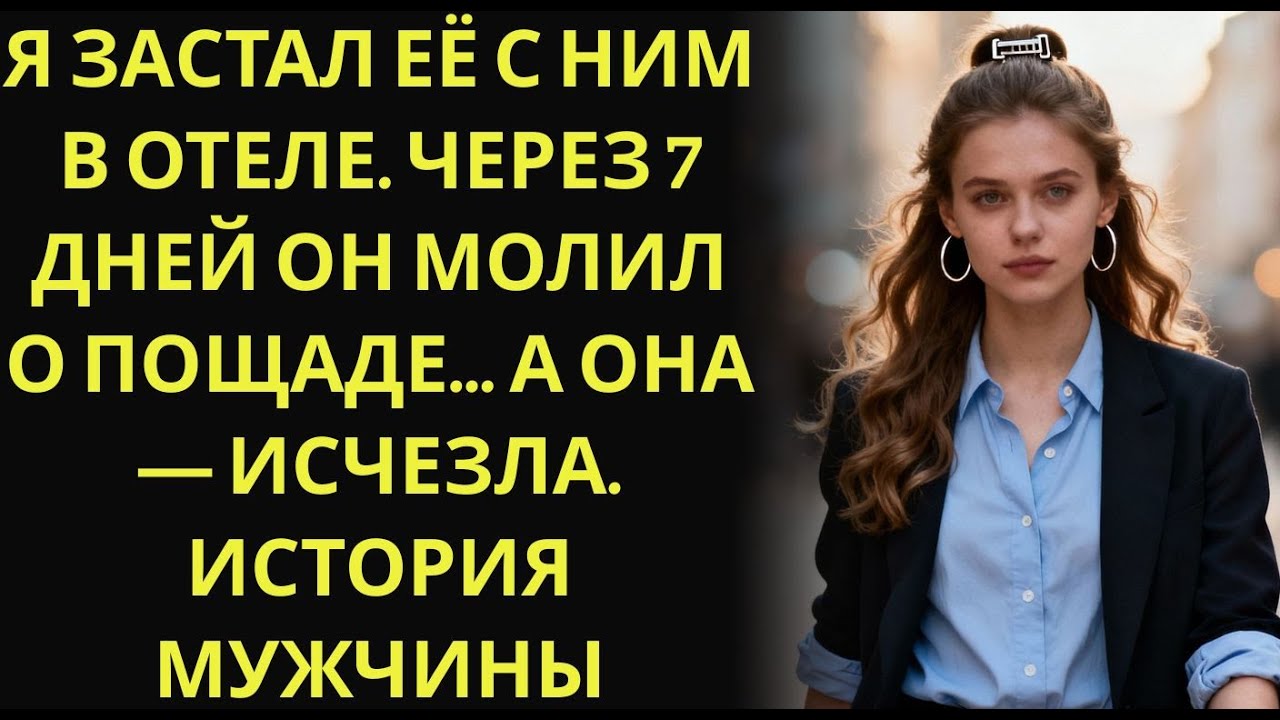 Я застал её с ним в отеле  Через 7 дней он молил о пощаде… А она — исчезла  История мужчины