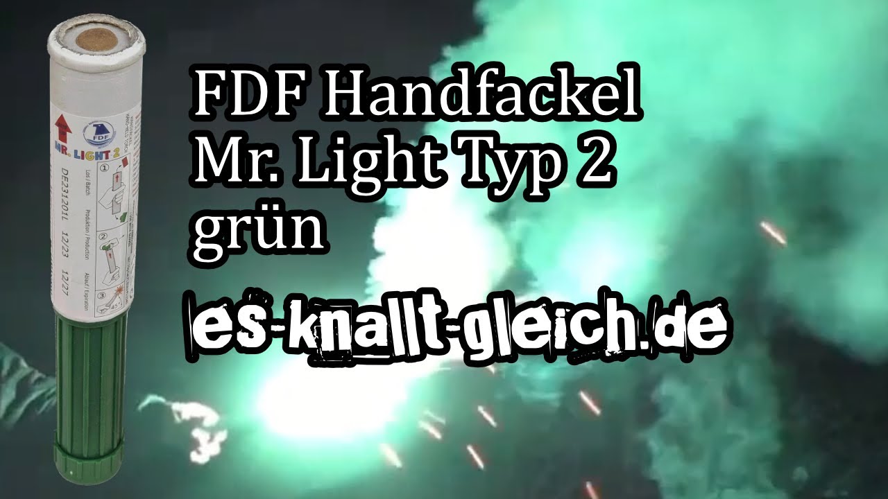FDF Handfackel Mr. Light Typ 2 in grün