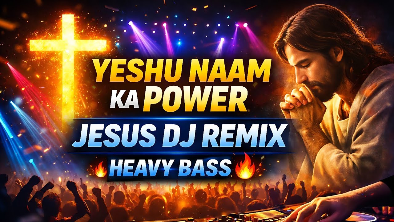 Yeshu Naam Ka Power 💓| Jesus DJ Remix Song | Heavy Bass Worship | Hindi Christian DJ Song 2026