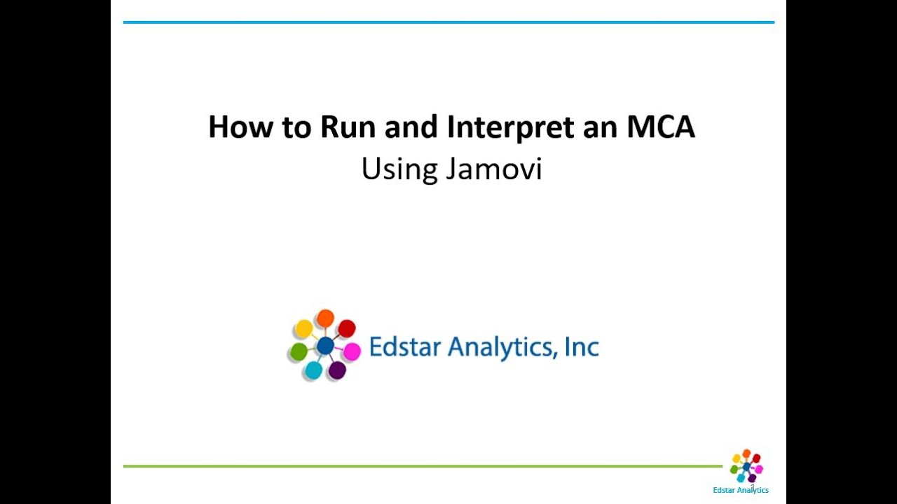 How to Run and Interpret an MCA Using Jamovi
