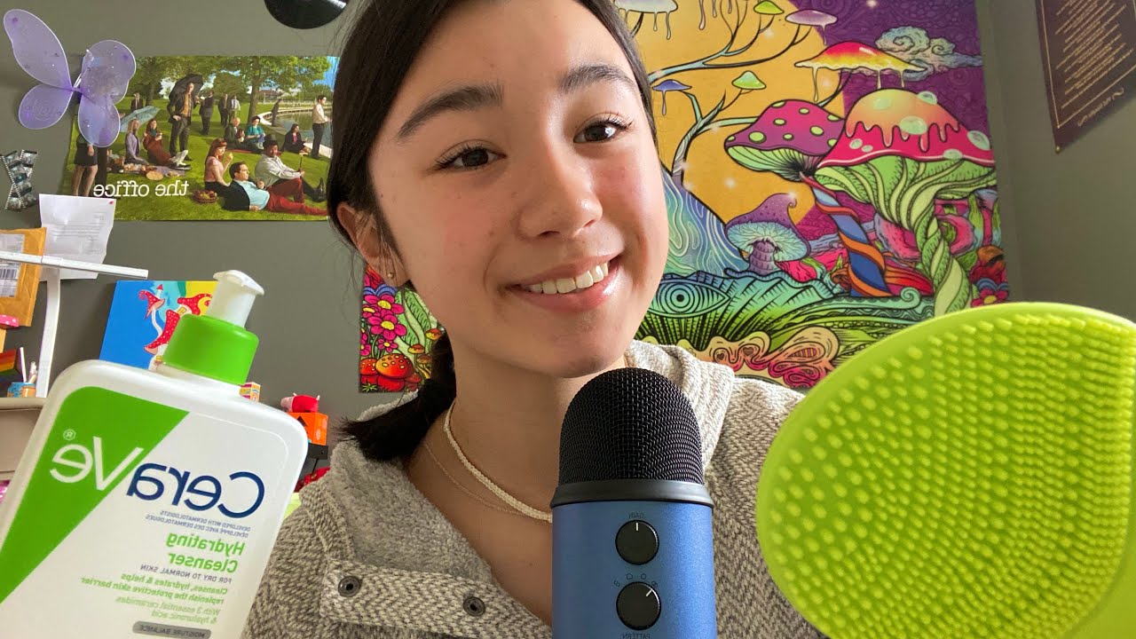 ASMR doing your skincare 🌱