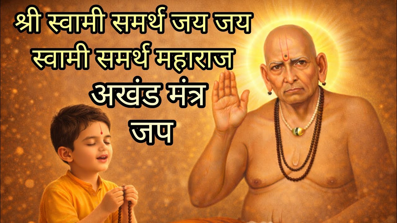 बाळ स्वरात अखंड मंत्र जप | जय जय स्वामी समर्थ महाराज | श्री स्वामी समर्थ | Bhakti Marg 