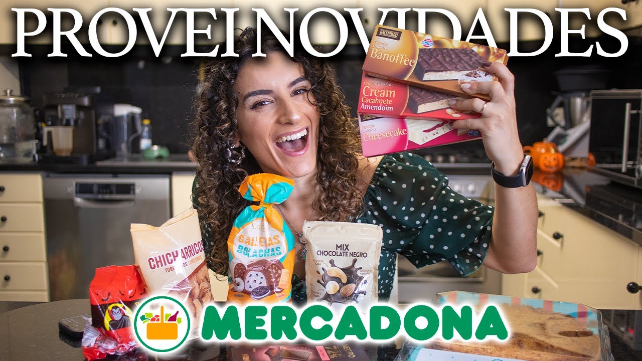 PROVEI NOVIDADES DO MERCADONA - novos torrões de chocolate, tarte de amêndoa, doces e muito mais