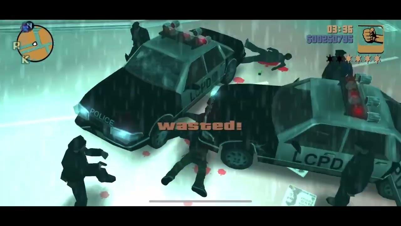 GTA 3: Free Roam, Busted & Wasted Compilation #2. [Мобильный]