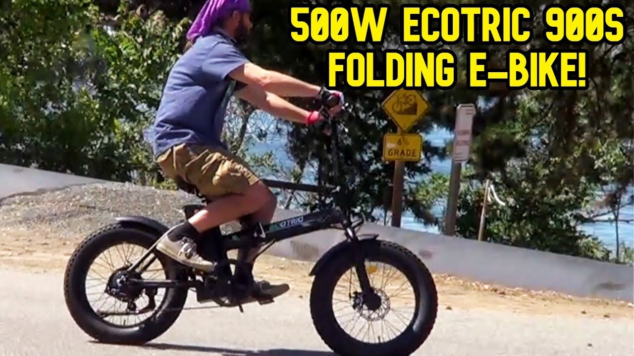 Taking a Ride on the 500w Ecotric 900S Folding E-Bike Fat Tire W/ Mike! | GreenMotion E-Bikes