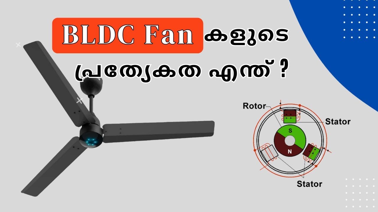 BLDC fan Malayalam - BLDC മറ്റു ഫാനുകളുമായുള്ള വ്യത്യാസം എന്താണ്?