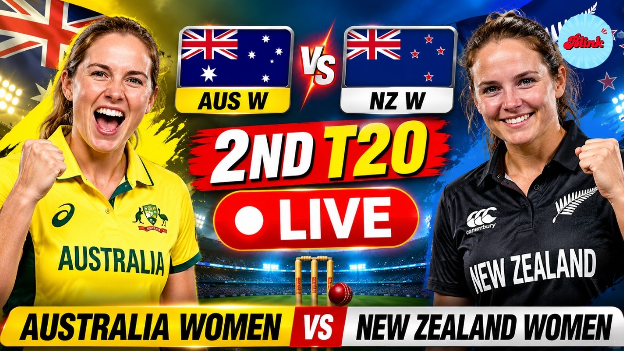 WATCH LIVE | Australia Women vs New Zealand Women 2nd T20I 2026 | Live Score & Commentary