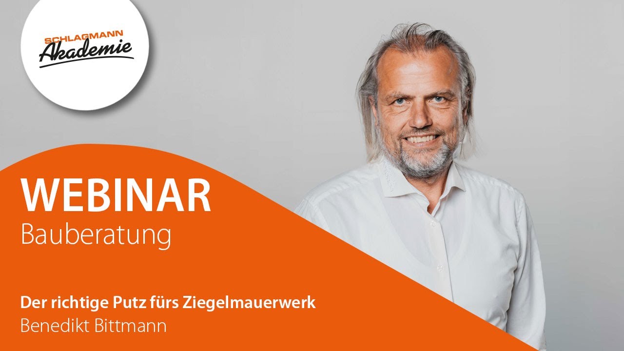 Webinar Bauberatung 54: Der richtige Putz fürs Ziegelmauerwerk
