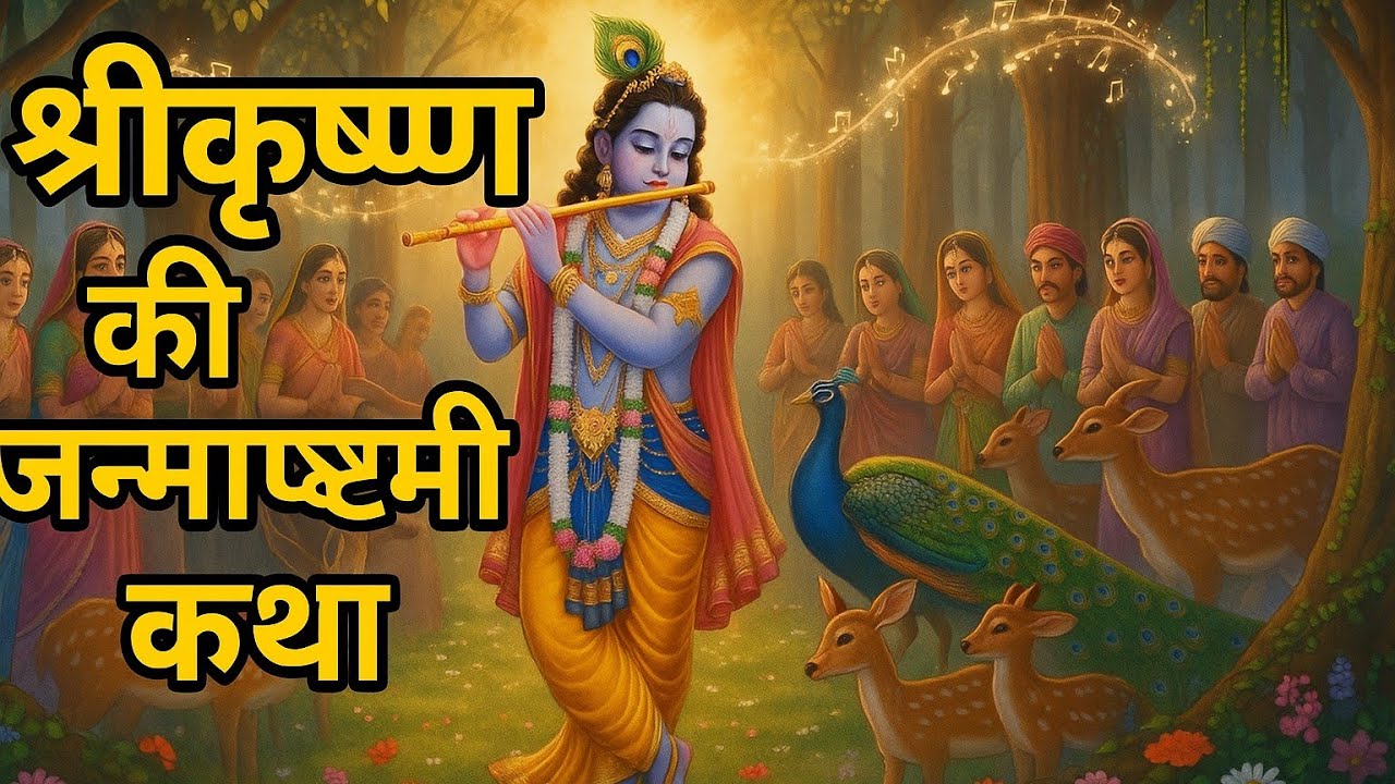 श्री कृष्ण की जन्माष्टमी कथा || shree krishna Janmashtami katha || Sanatan Gatha ||