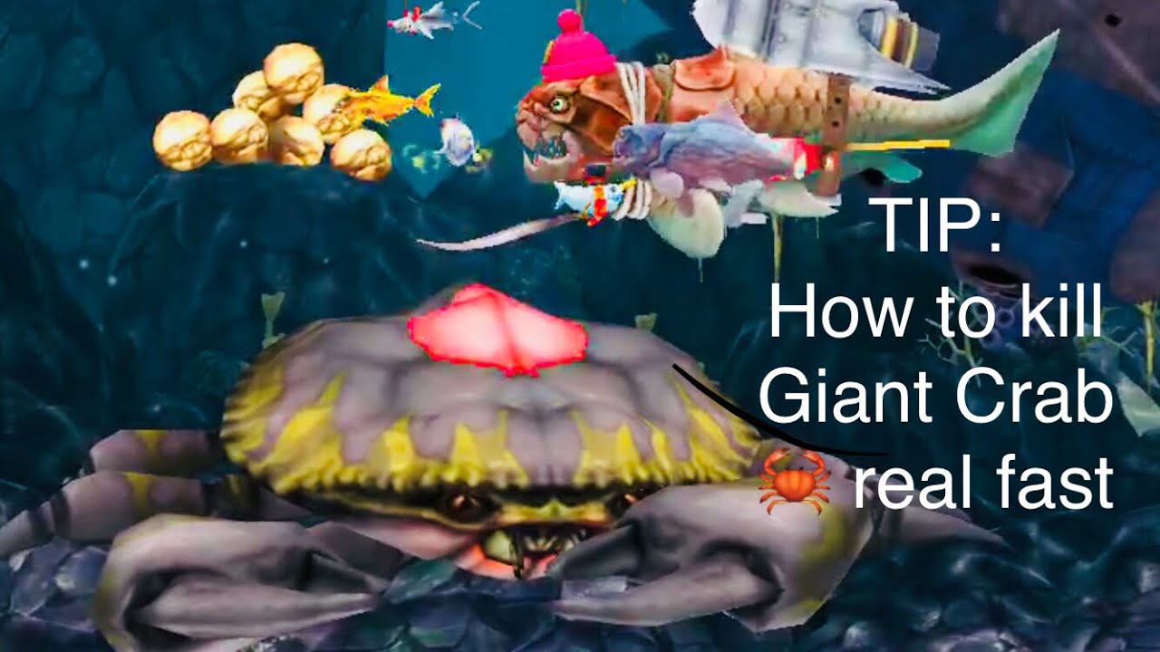 Tip: How to Kill Giant Crab Real Fast - Hungry Shark Evolution