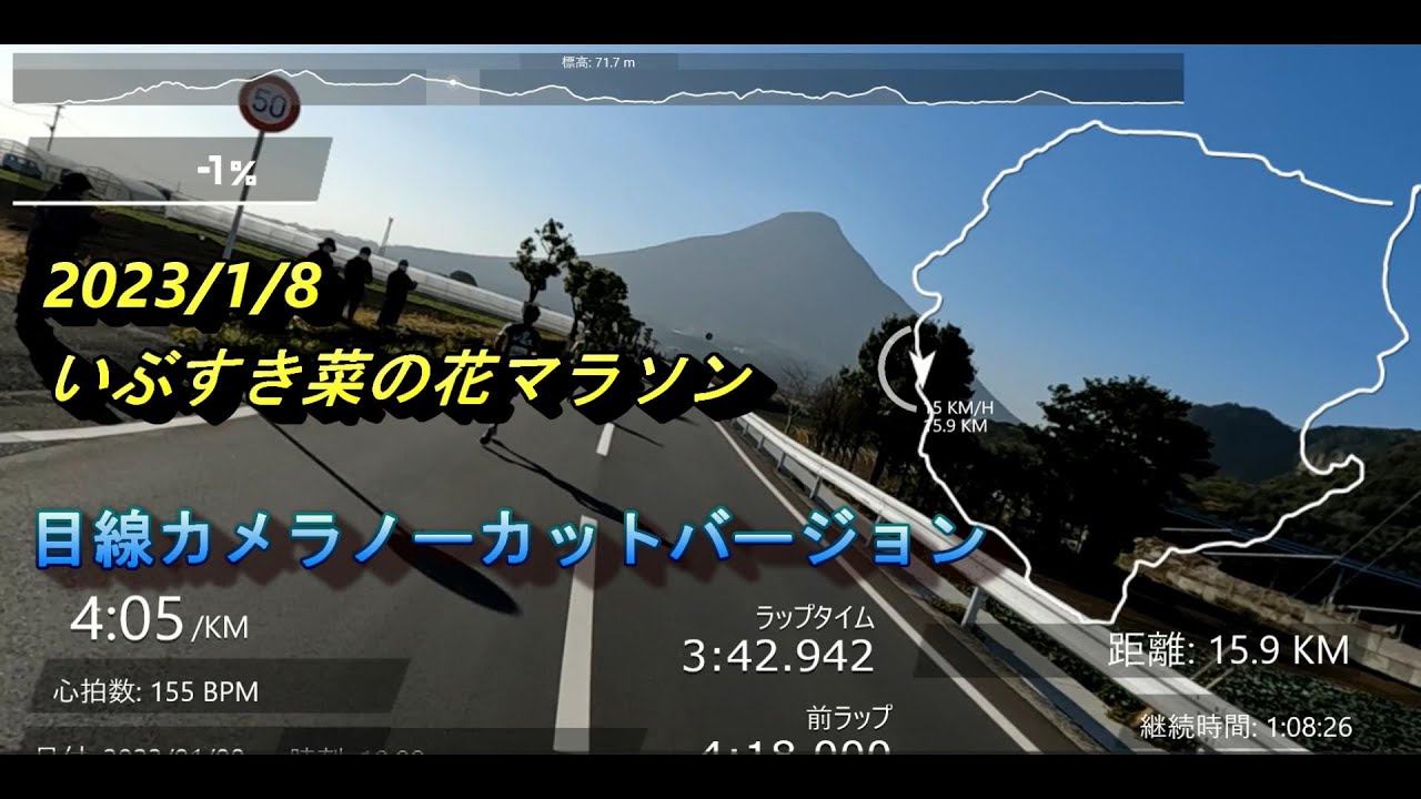2023 いぶすき菜の花マラソン　目線カメラノーカットバージョン
