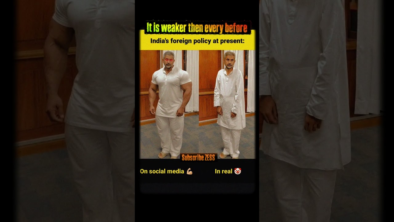 Indian foreign policy now a days #india #sjaishankar #modi #zess #short