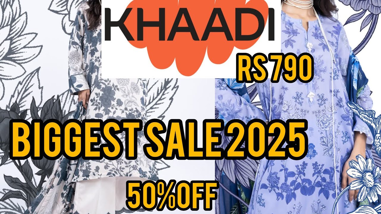 KHAADI♥️ KHAADI NEW COLLECTION2025♥️ KHAADI SUMMER SALE FLAT 50%OFF♥️KHAADI SALE♥️
