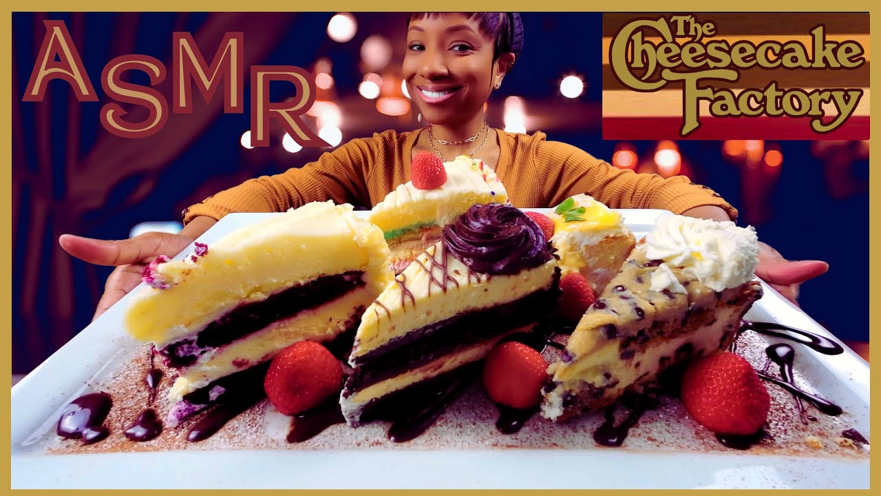 ASMR | MUKBANG CHEESECAKE FACTORY CHEESECAKES