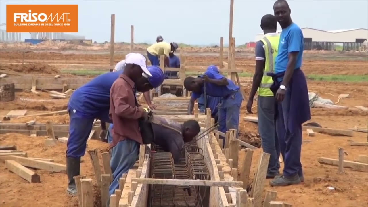 100.000m² Industrial Buildings in Congo-Brazzaville - Frisomat Construction Company