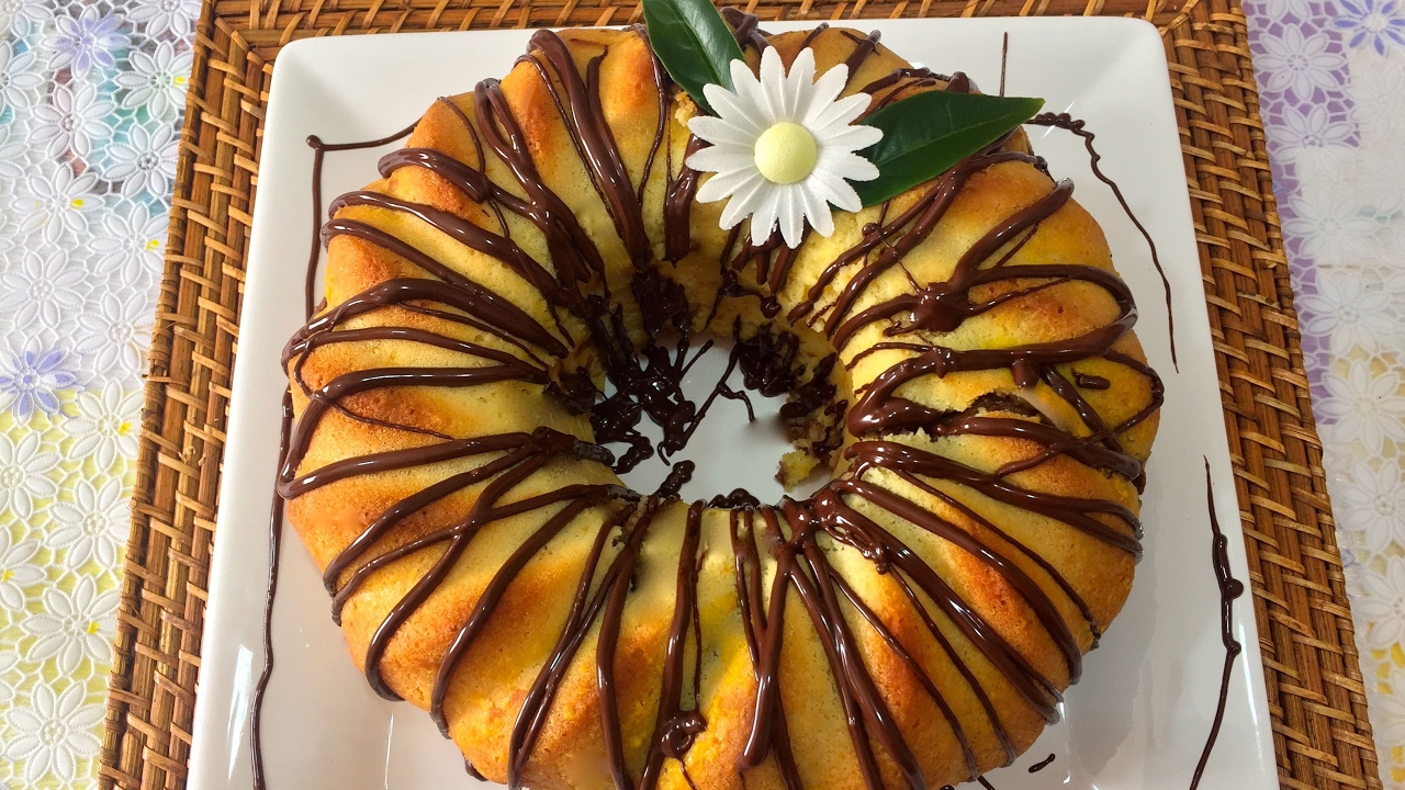 Bizcocho de Naranja con Chocolate I Sin Azúcar I Apto para Diabéticos