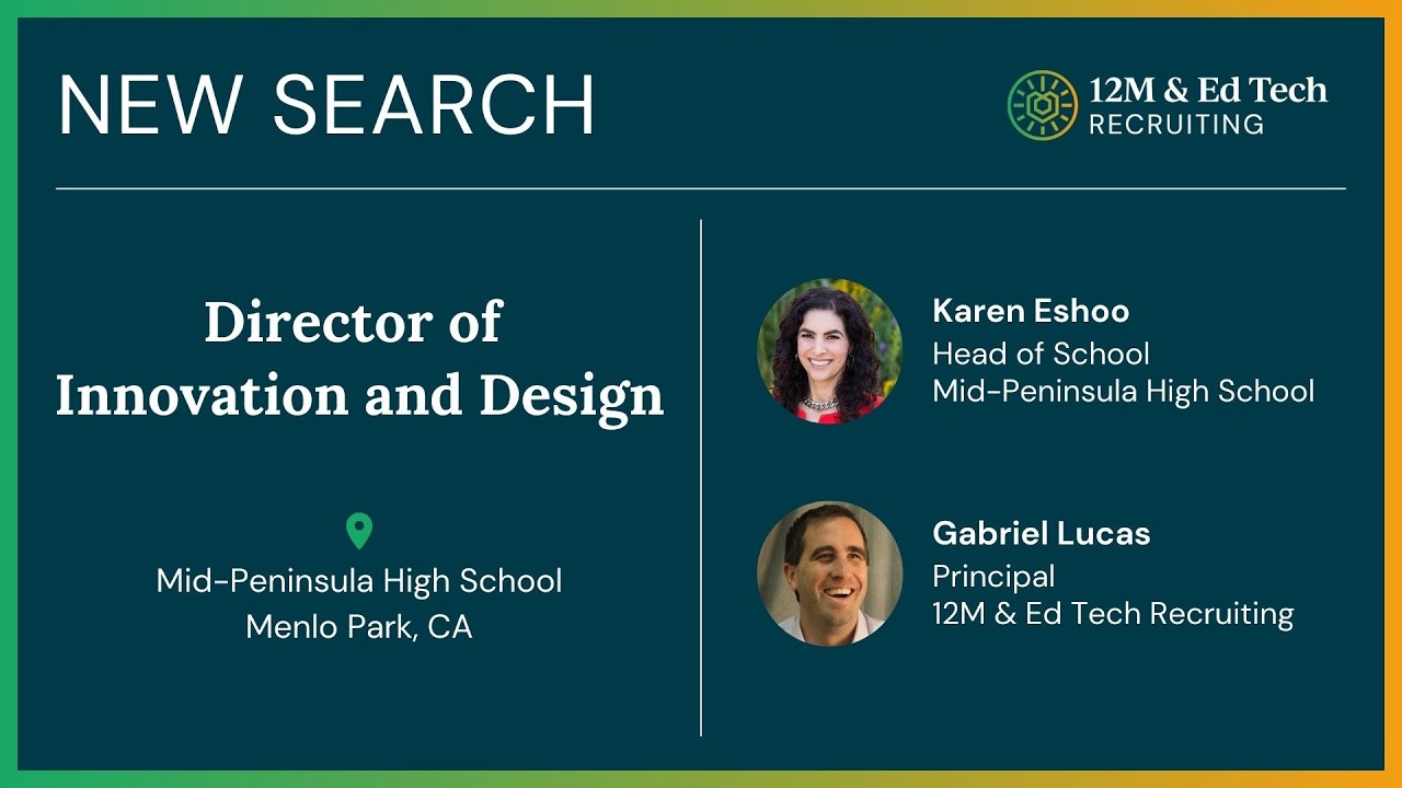 New Search - Interview with the Head of School at Mid-Peninsula High School