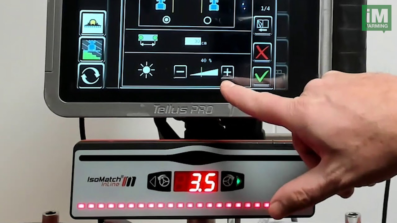 KVERNELAND IsoMatch InLine – How to use the settings in system