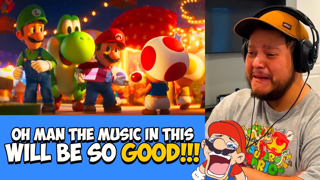 I CRIED AGAIN! I LOVE THE MUSIC!!! - The Super Mario Galaxy Movie Trailer Reaction Yoshi Reveal