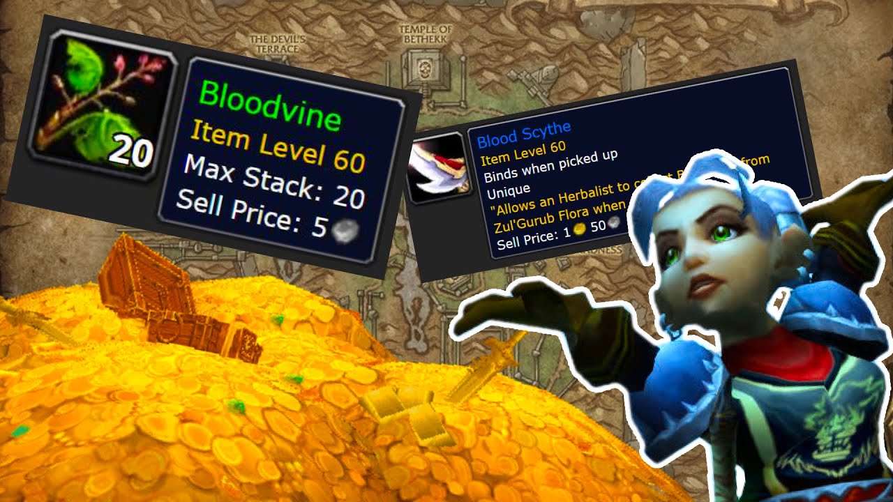 How to solo farm Bloodvine and Bloodscythe in ZG as a rogue - WoW Classic