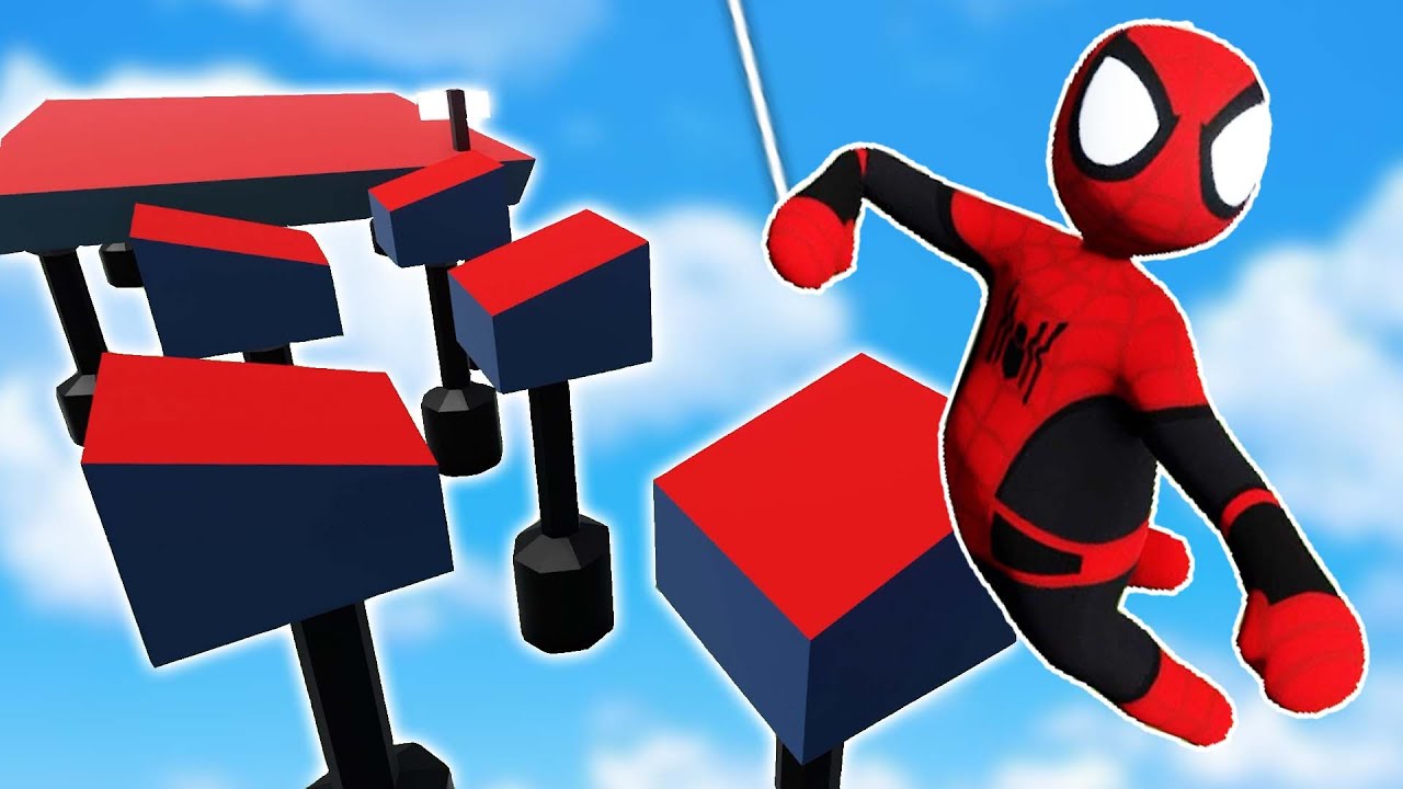 SPIDER-MAN BECOMES A NINJA WARRIOR! (Human Fall Flat)