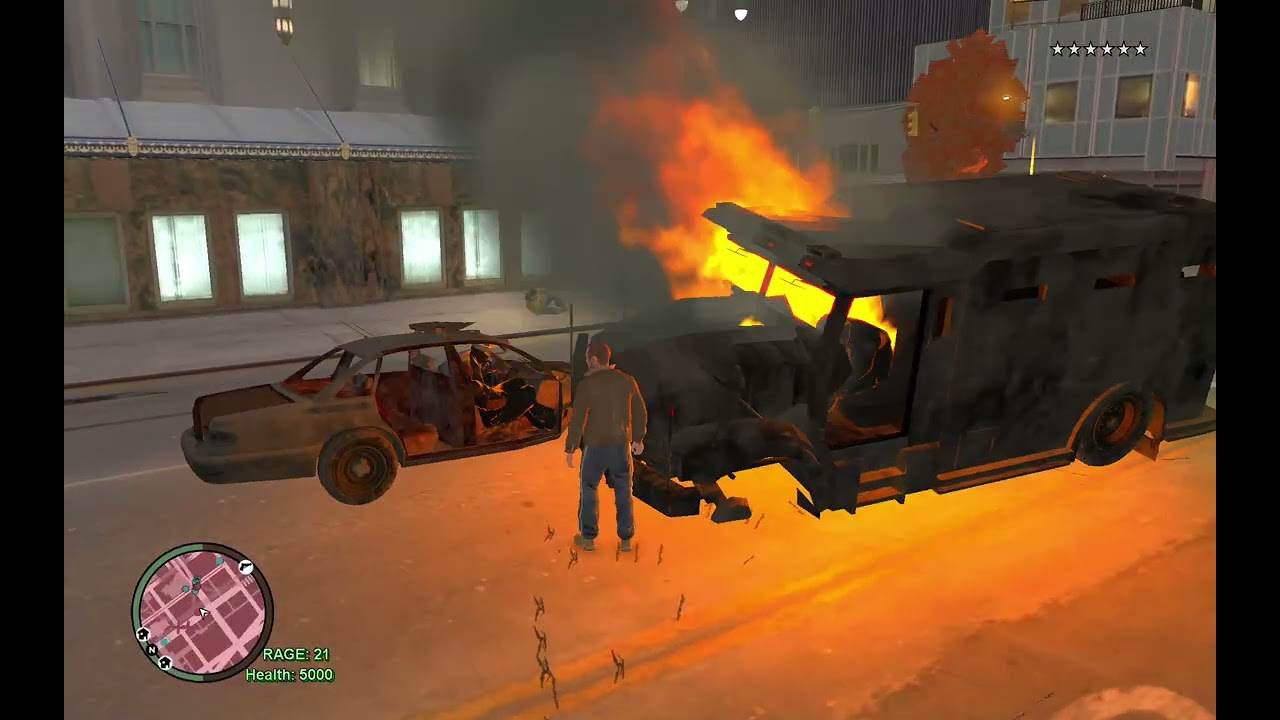 GTA IV 6 Star Wanted Level Rampage Niko the Hulk Vs LCPD and Noose Ultimate Chaos with Mods